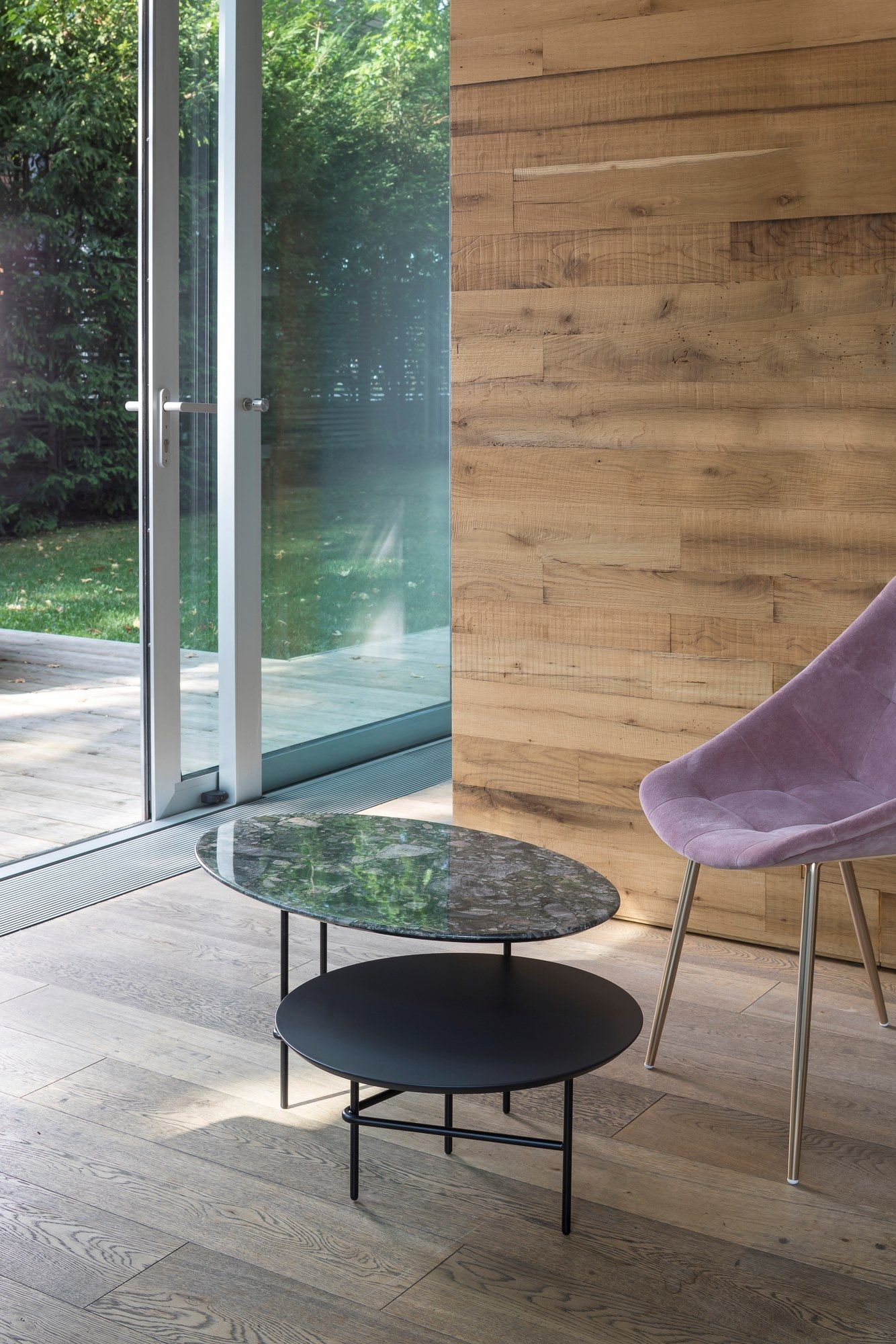 Низкий журнальный столик с двойной столешницей из мрамора и МДФ SITIA LOVERS ARCH-00088209 - Вид №4