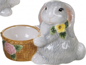 10648276 Certified International Подставка для яиц 3D Certified Int. Милый кролик 6см, 8см, керамика, (в ассортименте) Керамика