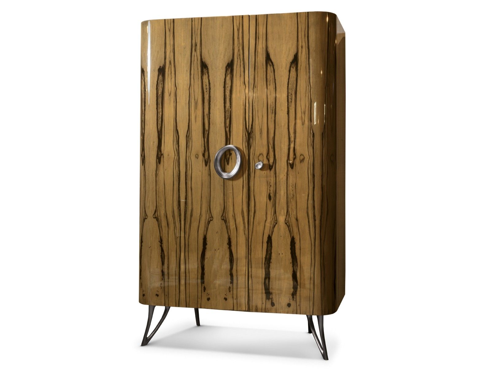 Эбеновый барный шкаф со встроенным освещением Bellotti Ezio ARCH-00117686