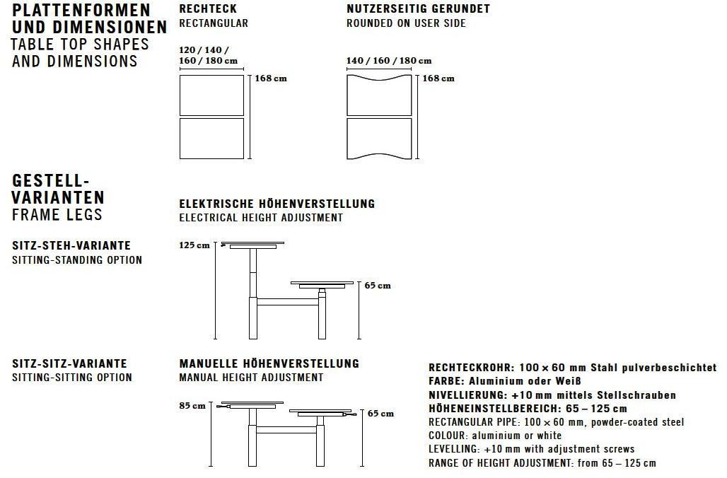 BENE Рабочая станция с регулируемой высотой Lift sun-id-1495821 - Вид №6