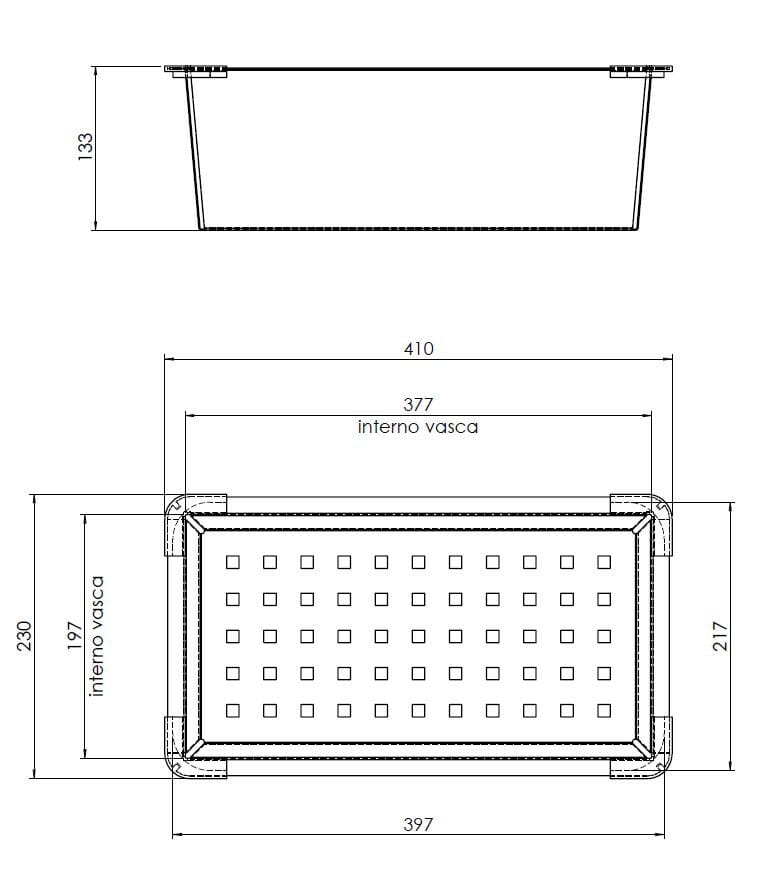 Многофункциональный лоток из нержавеющей стали Evhoc METAL TRAY M ARCH-00034567 - Вид №2