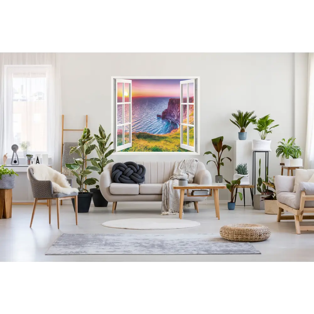 Фотообои Морской закат бумажные 139x139 см Симфония STLM-2000414 - Вид №2