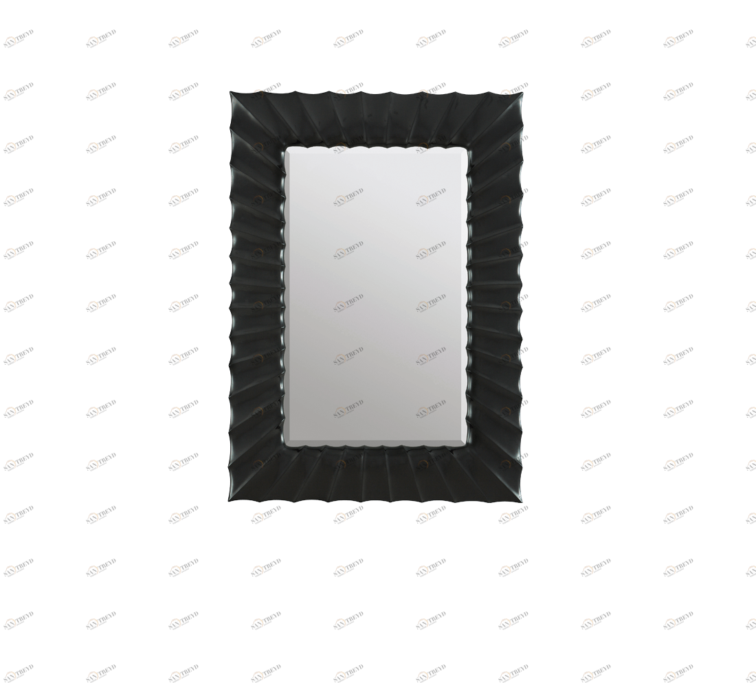 Gentry Home Адель Mirror hand carved wood frame Черный лак GH102544 