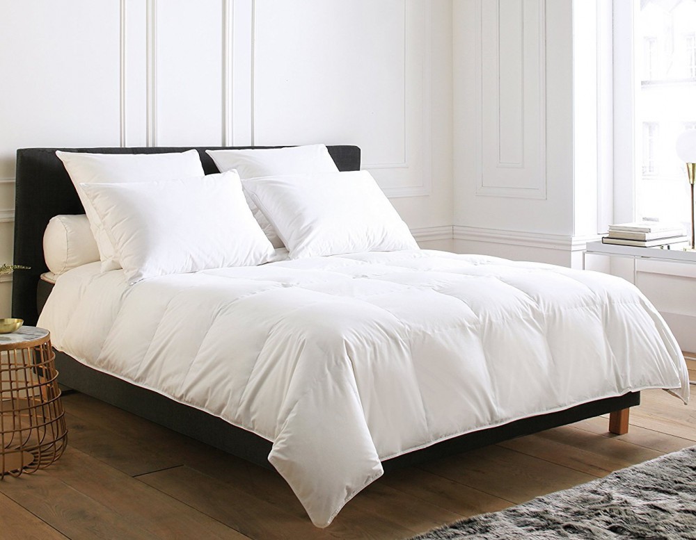 PAL_200 Одеяло 200x200 95% гусиный пух 5% перо гусиное 190 гр/м2 чехол хлопок перкаль 350ТС Blanc des Vosges Santreyd 