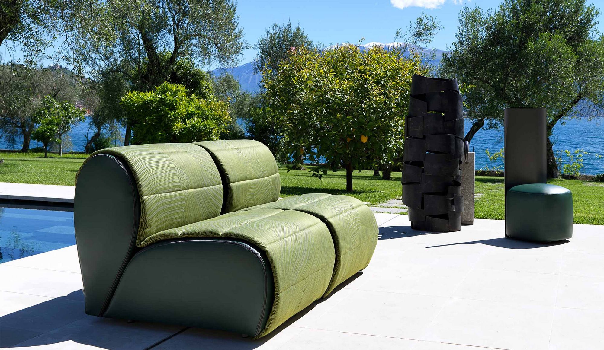 Тканевый модульный садовый диван Flou Флора ARCH-00033897 - Вид №2