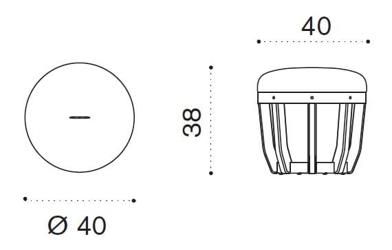 Ткань круглый сад пуфик Ethimo качели ARCH-00084534 - Вид №9