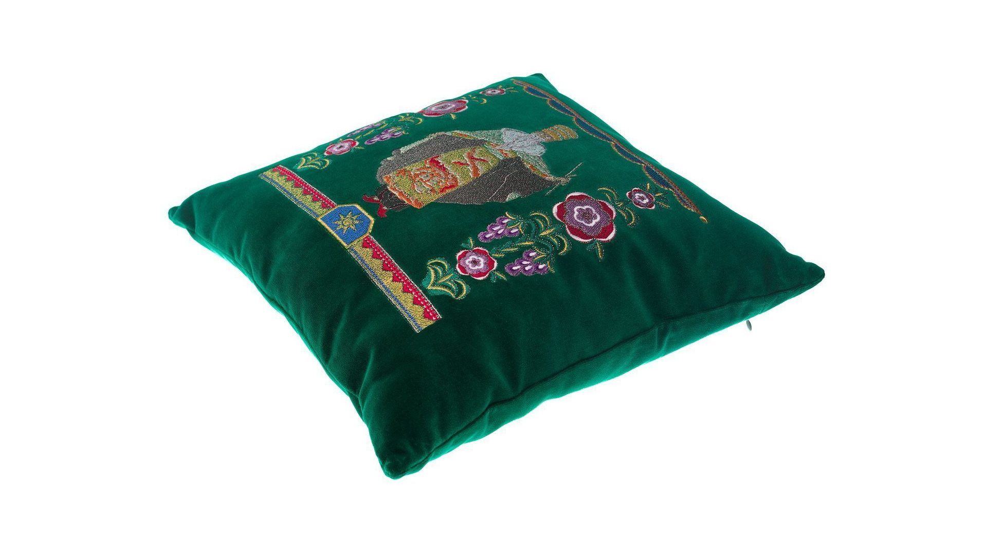 10660415 Торжокские золотошвеи Подушка диванная "Маг" бархат Разм. 40*40 Мод. 906 Бархат  - Вид №2