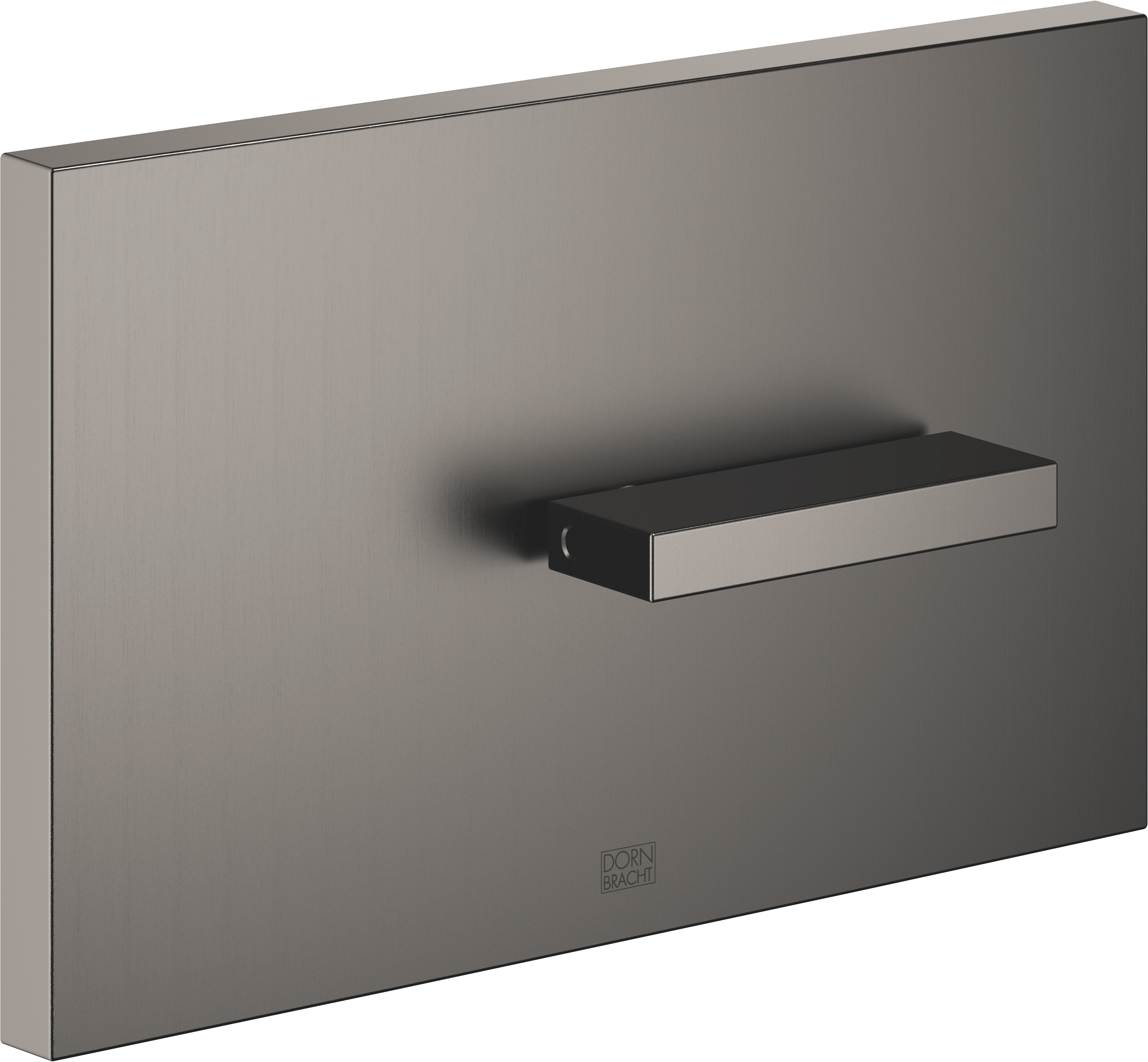 Накладка для скрытого бачка унитаза производства TeCe – матовая темная платина