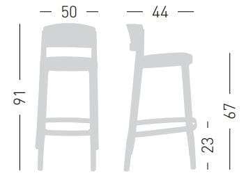 Штабелируемый стул из инженерного пластика GABER Abuela ARCH-00060393 - Вид №12