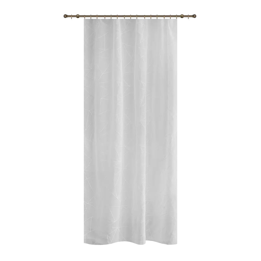 WITERRA Тюль «Геометрия» с декоративной лентой 250×260 см 82700839 STLM-0034407 - Вид №2