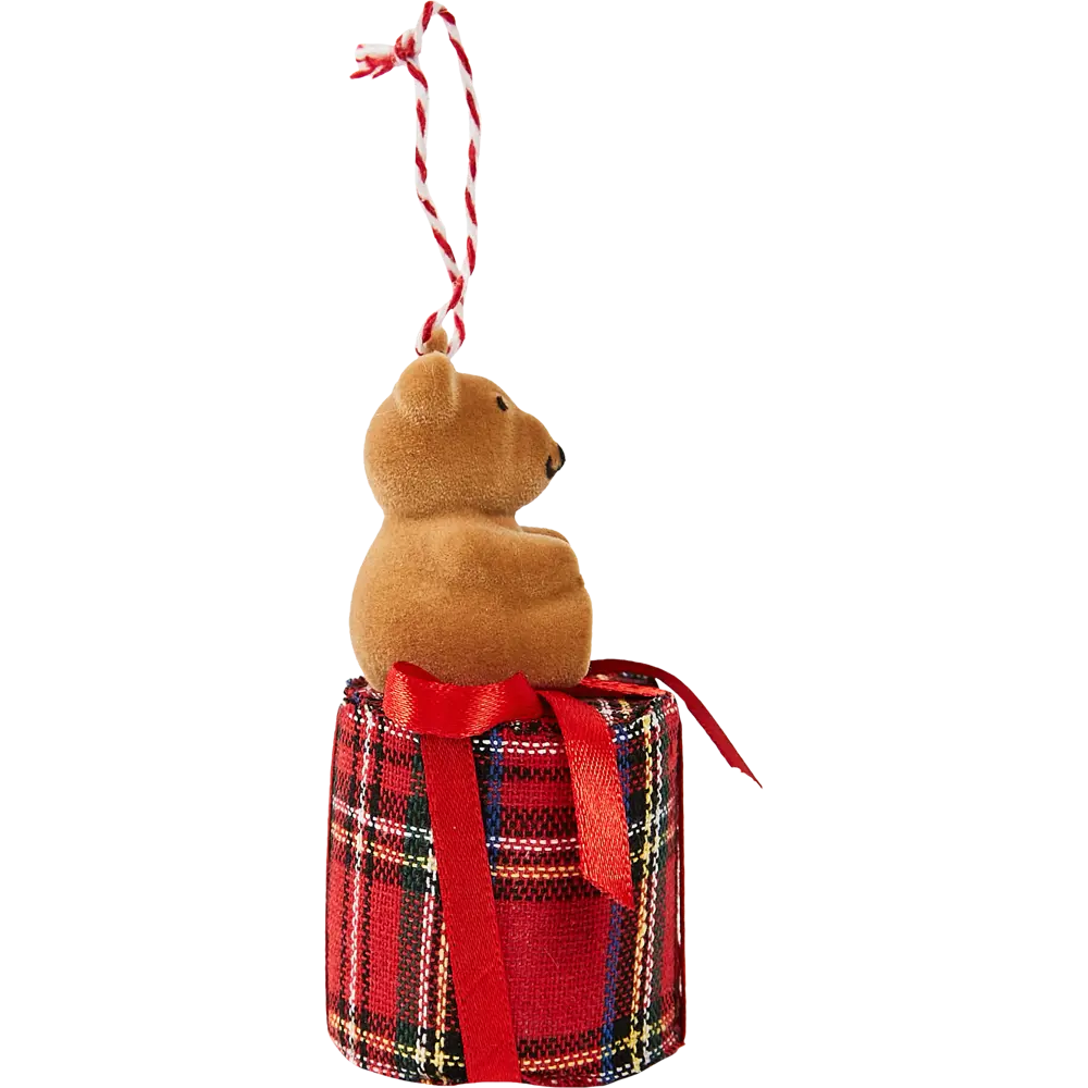 87036520 Елочная игрушка Мишка 9x4.5 цвет разноцветный STLM-0951029 Santreyd  - Вид №3