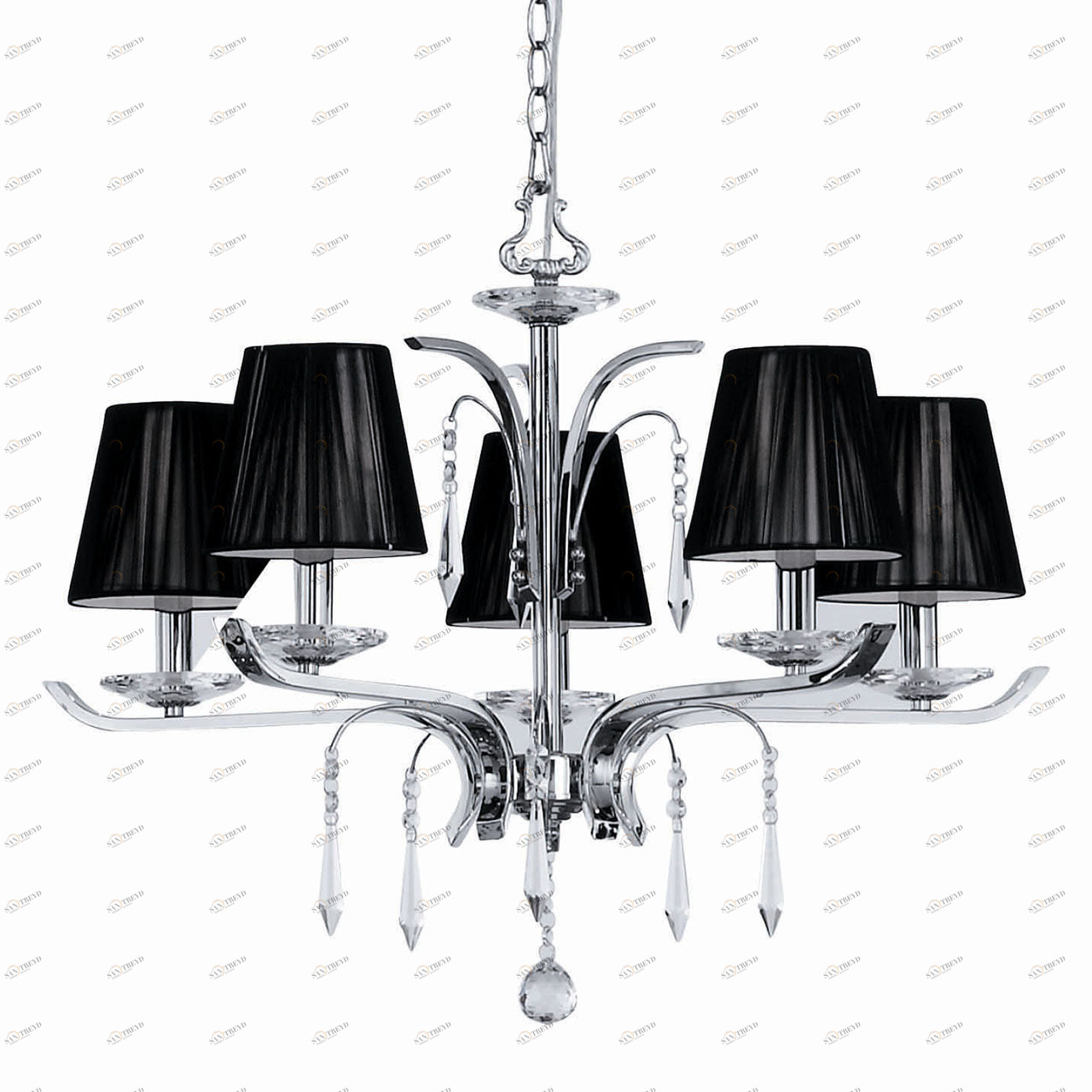 Подвесная люстра Ideal Lux Accademy SP5 IDEAL LUX ДИЗАЙНЕРСКИЕ, ACCADEMY 057240 Черный 