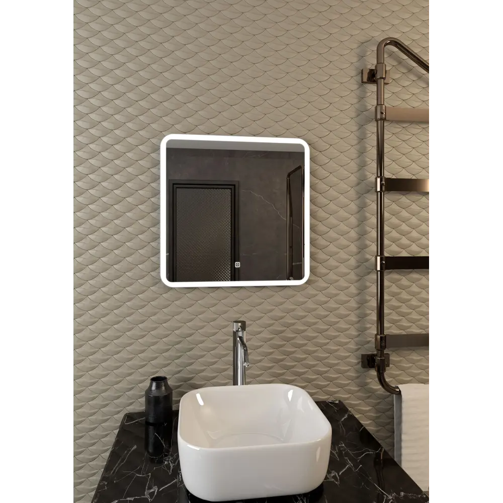 Зеркало Santreyd Grace с LED-подсветкой и сенсорным управлением 60×60 см 83569452 STLM-0041887