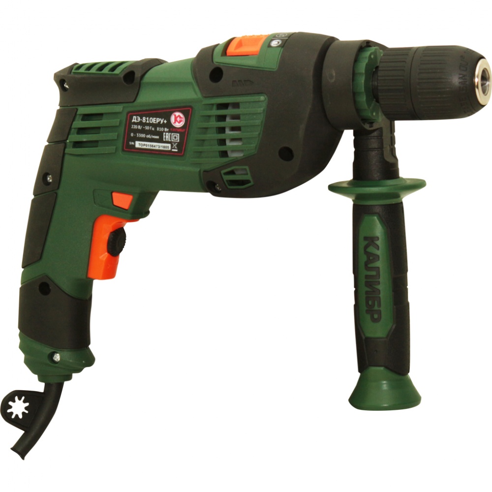 48808 Калибр Электрическая дрель ДЭ-810ЕРУ+  - Вид №2