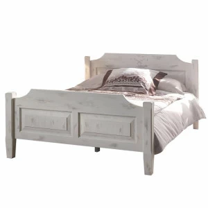 Кровать деревянная двуспальная 160х200 серая Solea VAVI SOLEA 132579 Белый