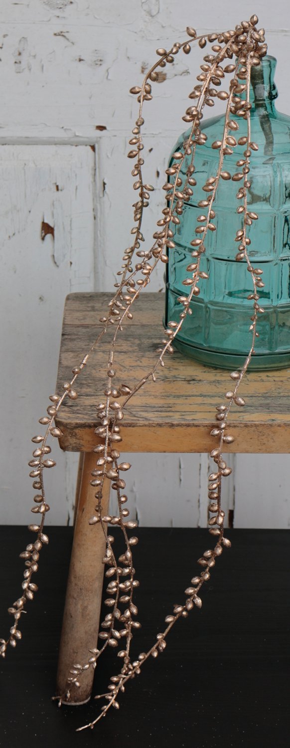 1076 394 a3 Искусственная гирлянда, 73 см, шампанское-камелия H-andreas  - Вид №4