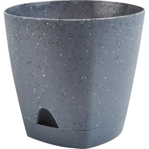 Горшок цветочный Ingreen Stone ø14 h13 см v1.35 л пластик темный серый
