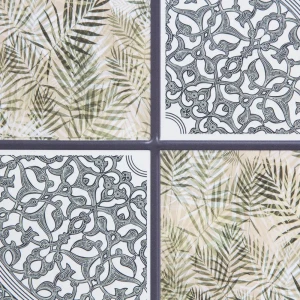 Панель ПВХ листовая 0.3 мм 960x485 мм Папоротник 0.47 м²