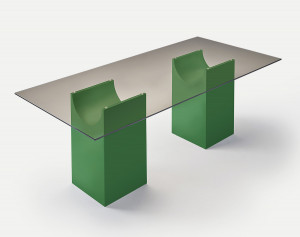 095467 Обеденный стол лак/стеккло SANCAL Vestige