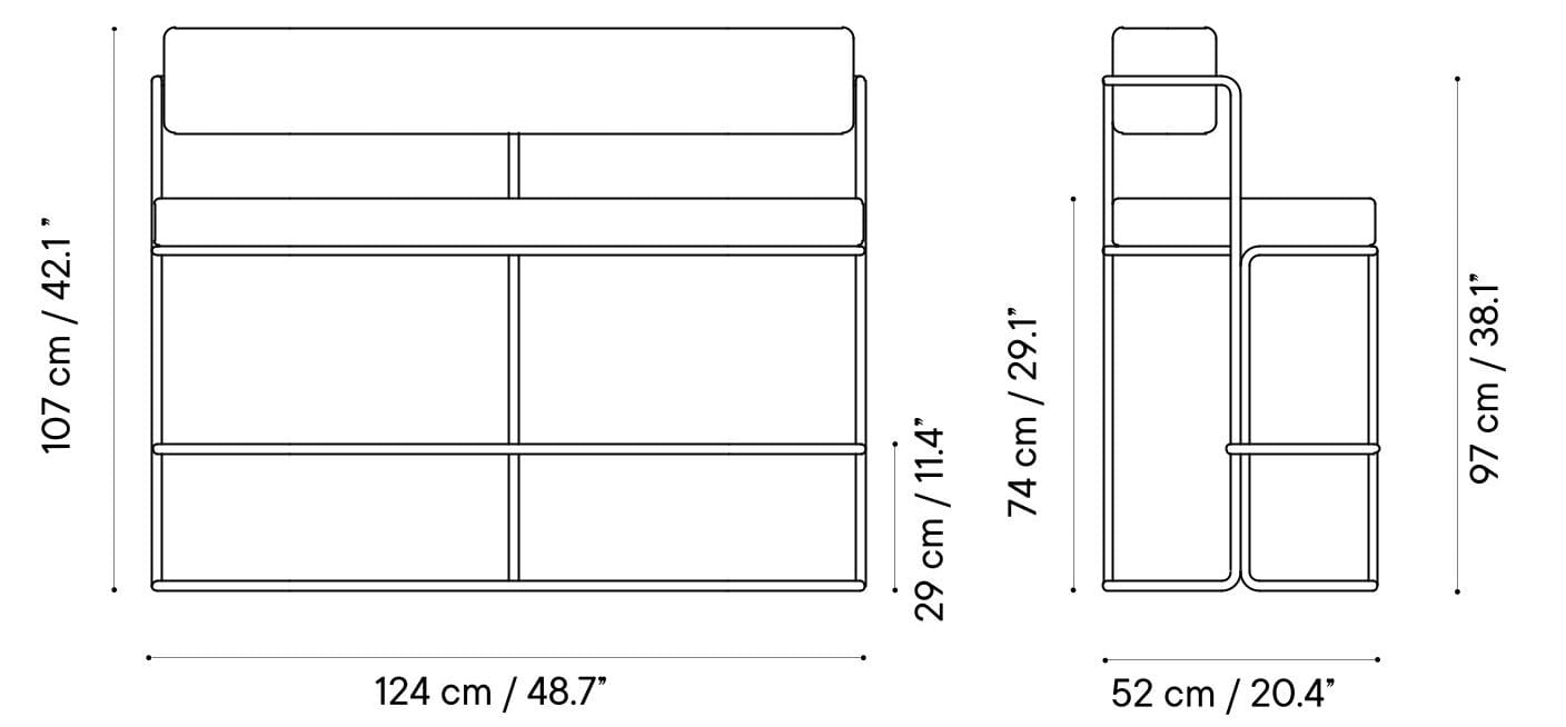 Тканевая садовая скамейка со спинкой iSimar Paradiso ARCH-00147657 - Вид №10