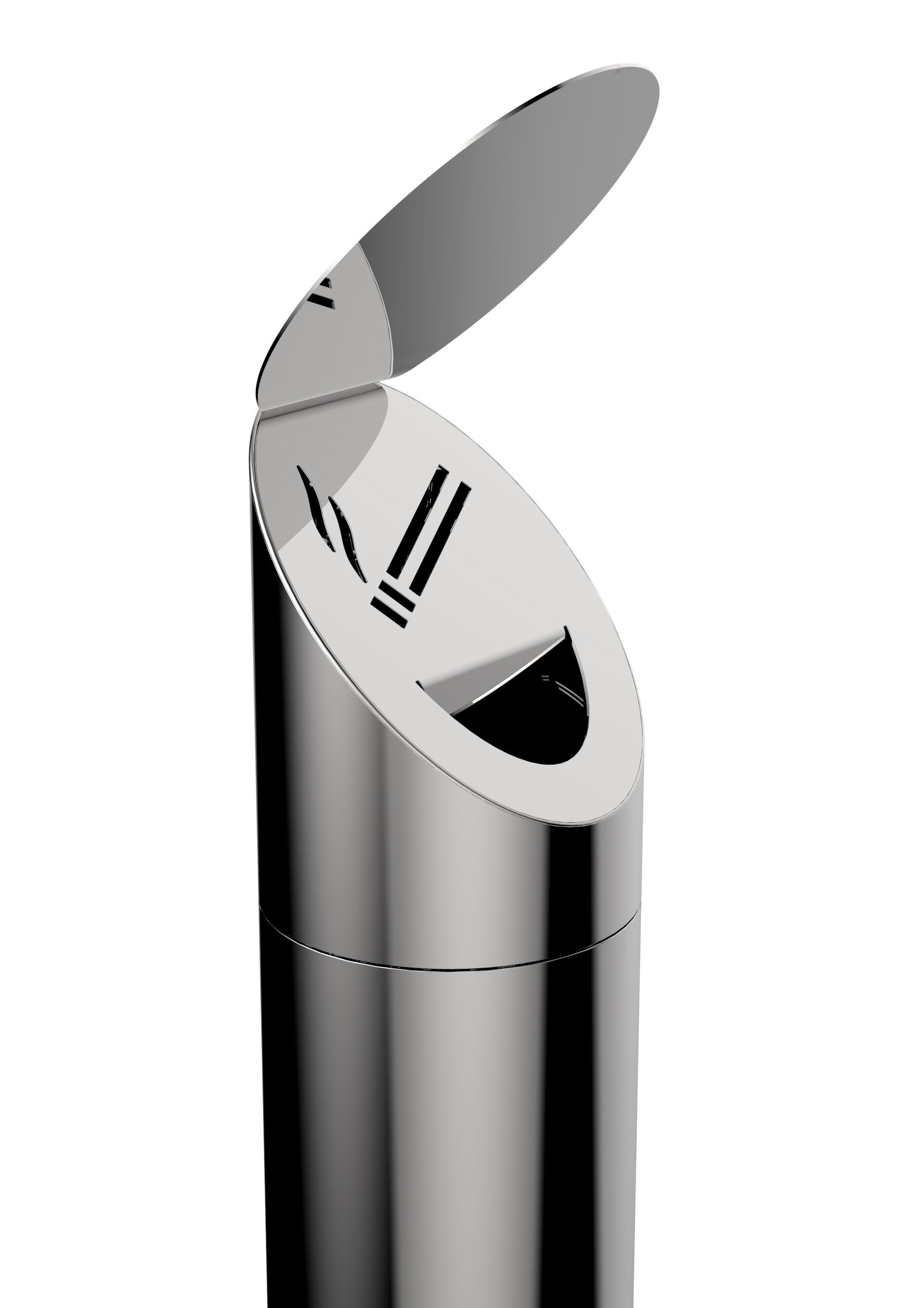 Стальная напольная пепельница для общественных мест CITYSì CHICAGO ARCH-00139893 - Вид №1