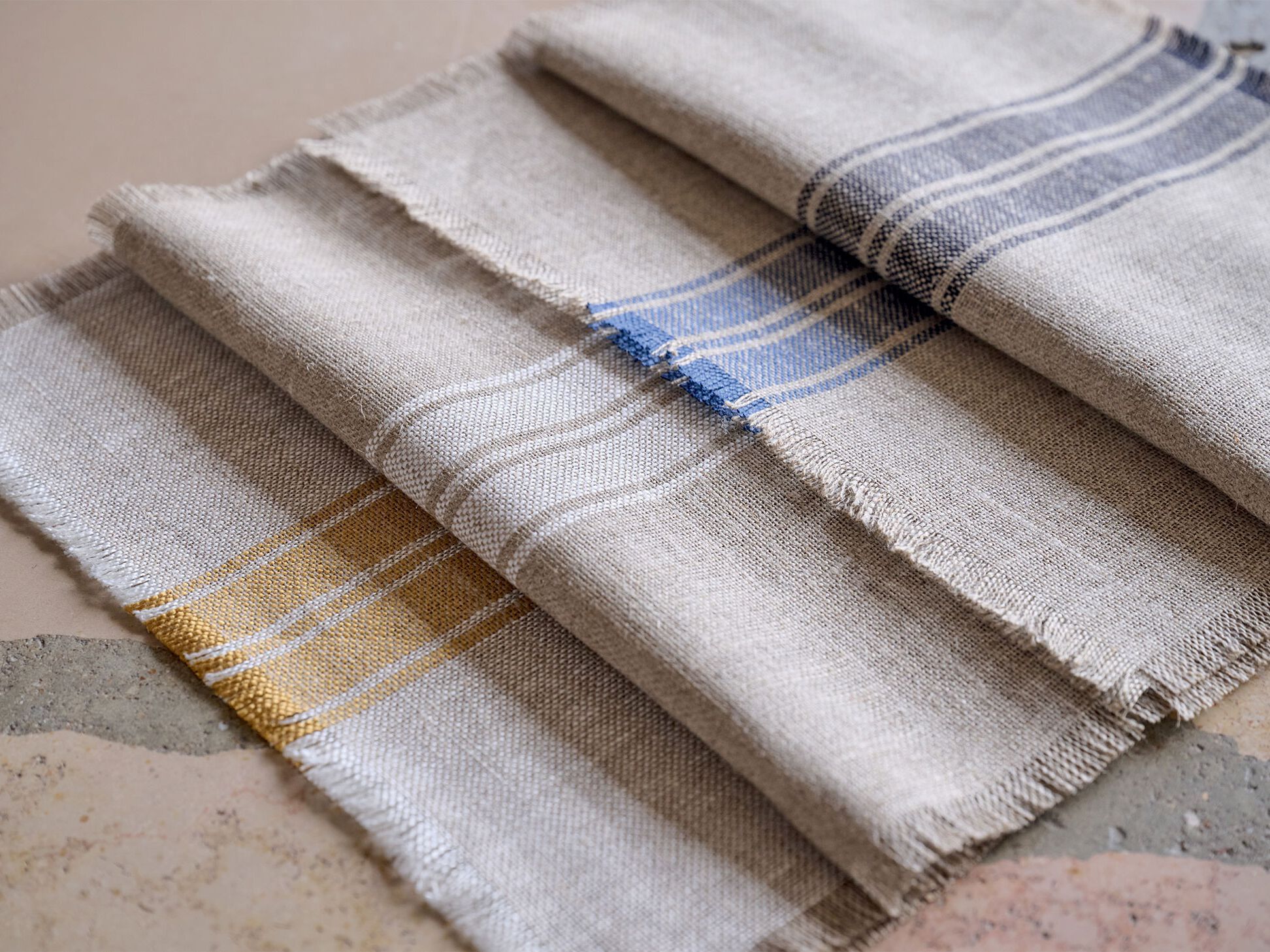 Льняная полосатая ткань Élitis Швеция ARCH-00104683 - Вид №1