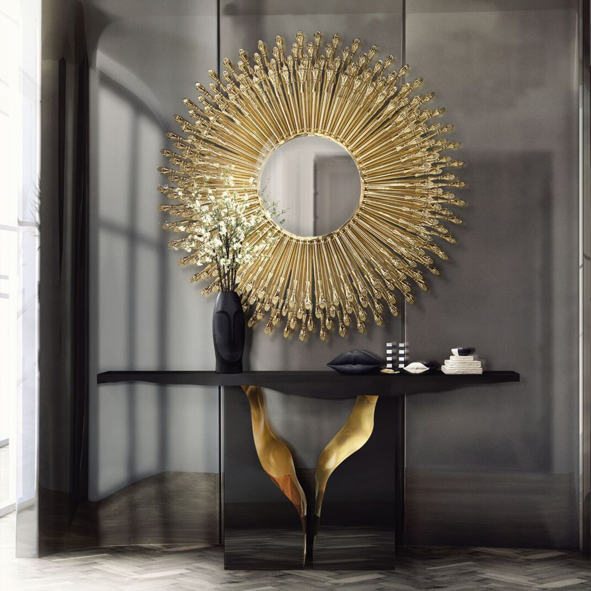 Консоли Lapiaz Black Console Table Covethouse BOCA DO LOBO  - Вид №1