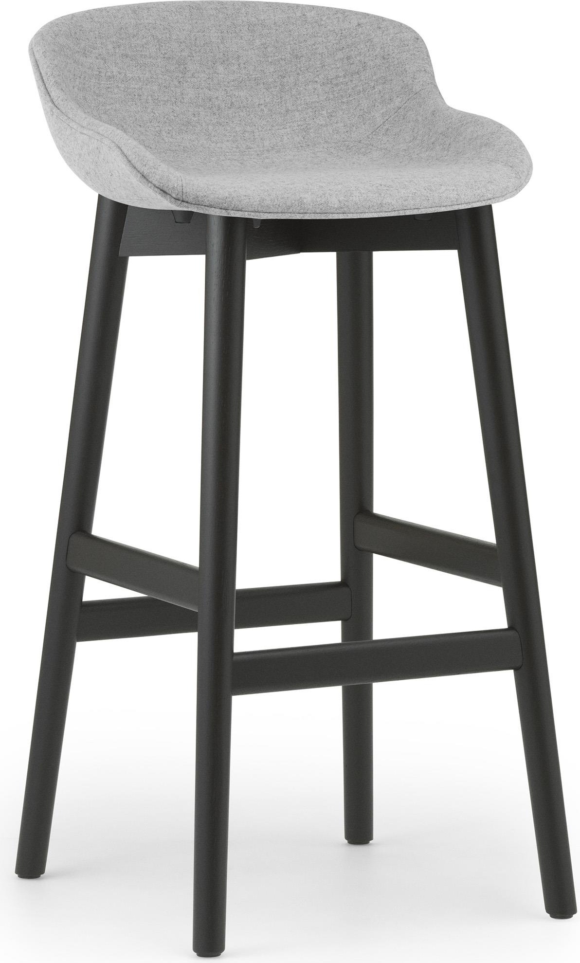 604456 Барный стул , 75 см, полная обивка, черный дуб / Synergy Normann Copenhagen Hyg 
