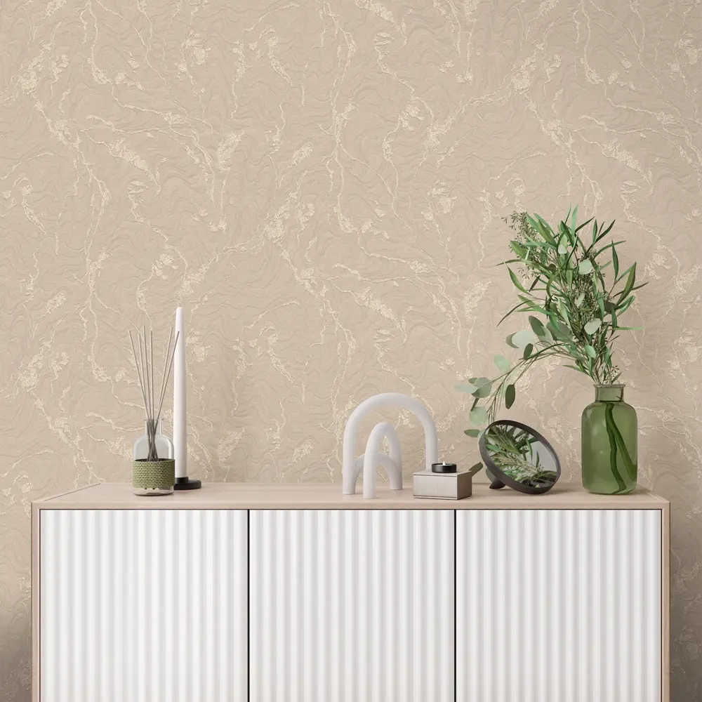 Обои флизелиновые Ateliero Верди бежевые 1.06 м At1093-17ОАВ STLM-2059646
