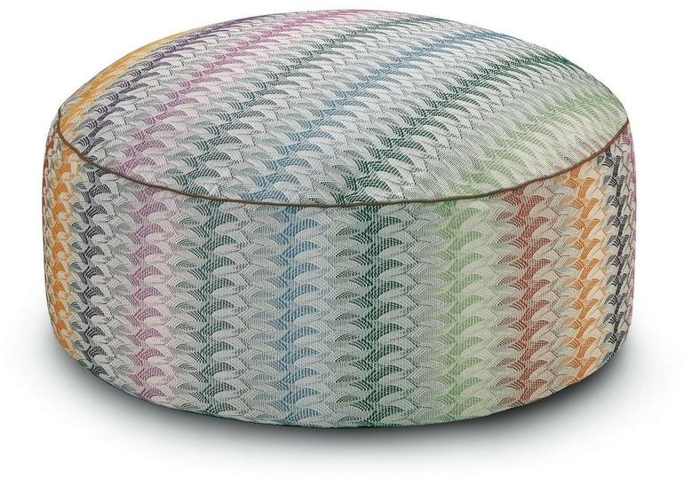 MissoniHome Мягкий пуф со съемным чехлом из ткани sun-id-1352591 - Вид №6