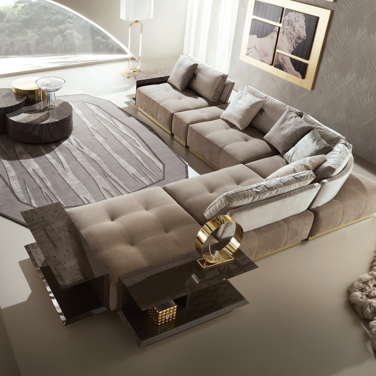 GRST246 Infinity круглая настольная лампа Magda - giorgio collection Декор - Вид №2