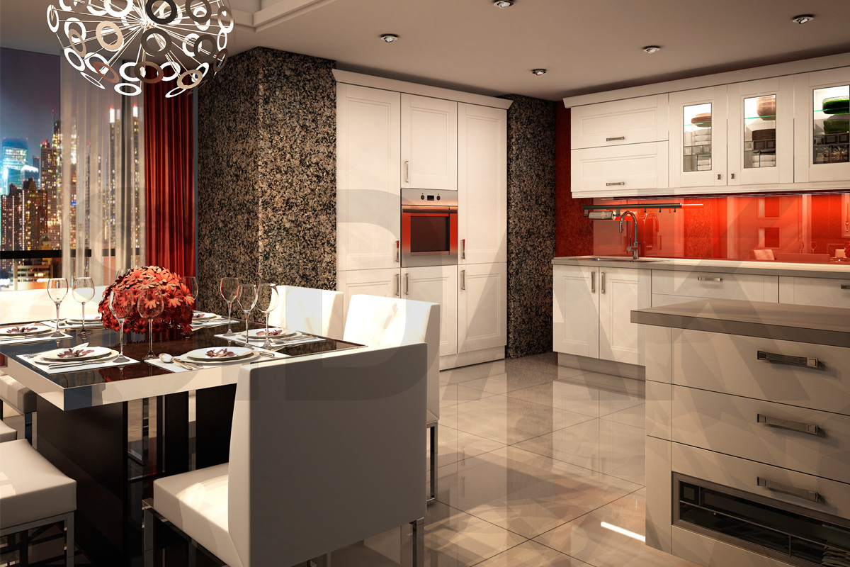 Фасады для кухни Белла Фрезеровка «Белла» Авонг №244 SIDAK SIST3413-7702 - Вид №1