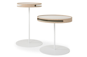 Круглый журнальный столик с подносом