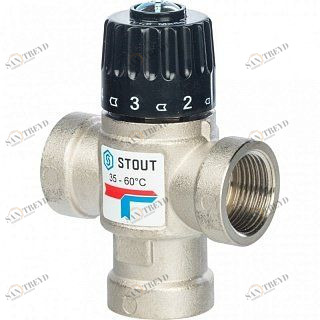 Термостатический смесительный клапан 3/4" STOUT ВР 30-65°С 1,6 KV SVM0010166020