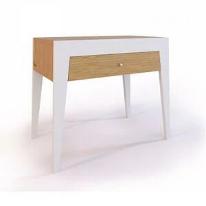 Тумба прикроватная Still, белая, средняя, без полки