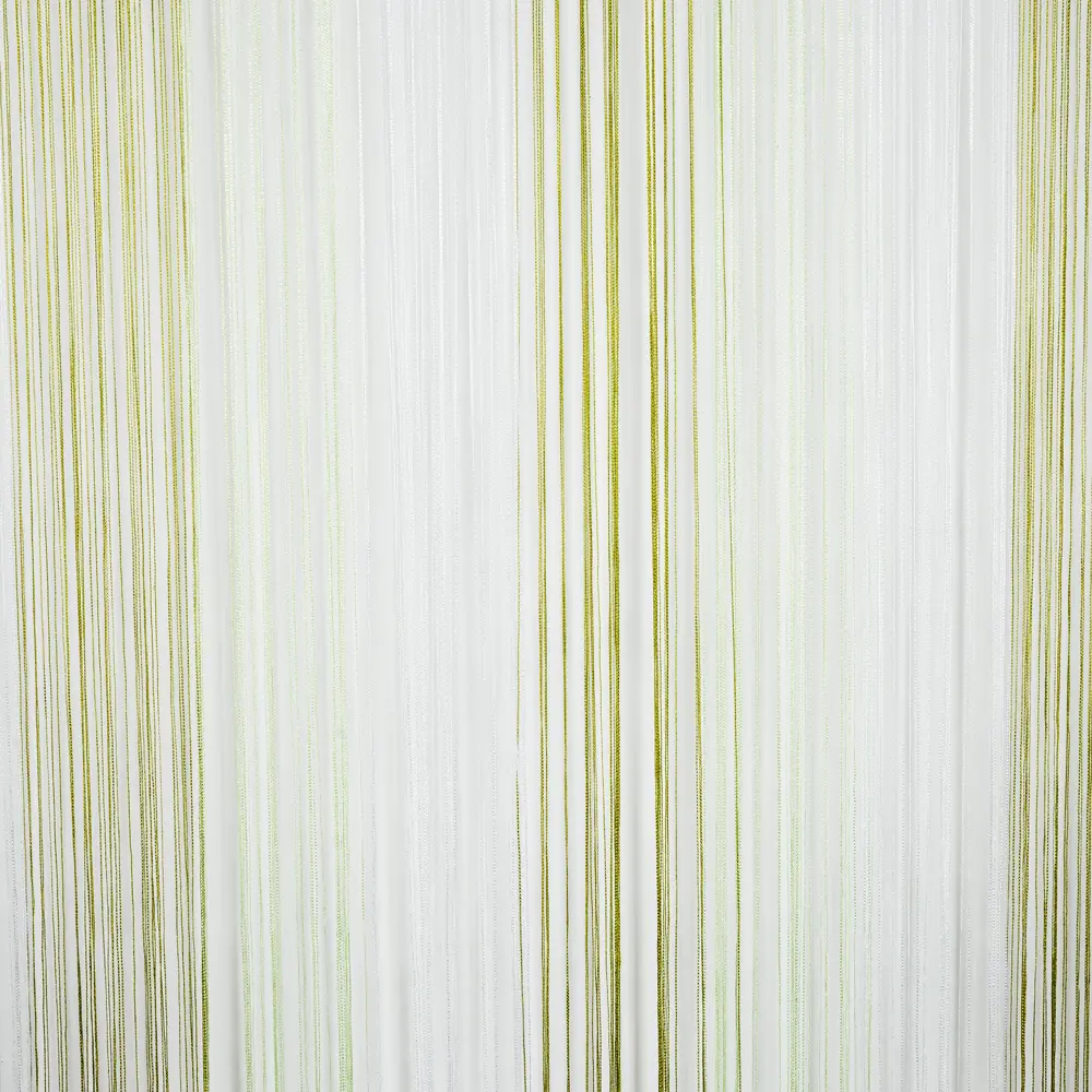 Штора нитяная Inspire, 150х280 см, цвет белый/зелёный STLM-2204704 - Вид №1