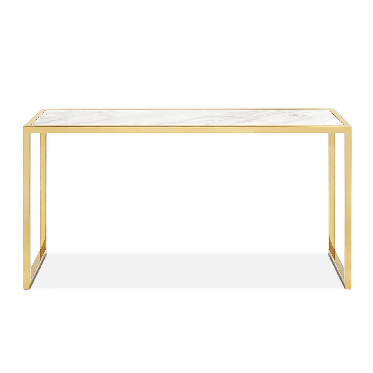 450287-18 ABHIKA КОНСОЛЬНАЯ КОРОНА ПРЯМАЯ H75 150X40 WHITE/GOLD 