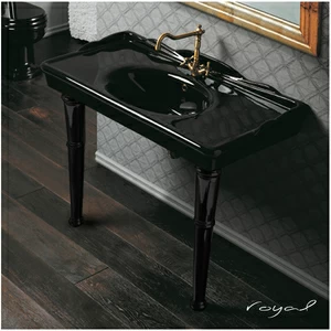 40775 Подвесная раковина настенная прямоугольная Althea Ceramica  черная