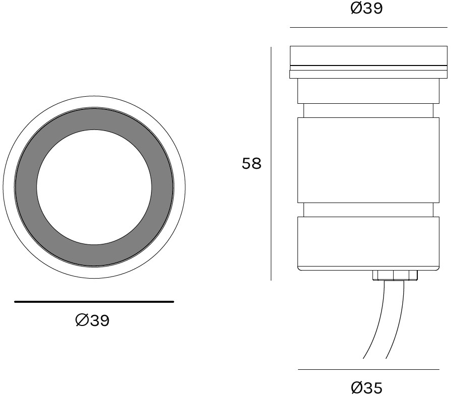 Olev Точечный светильник на потолок из стали и стекла Dot DOT 2.0 sun-id-1423115 - Вид №2