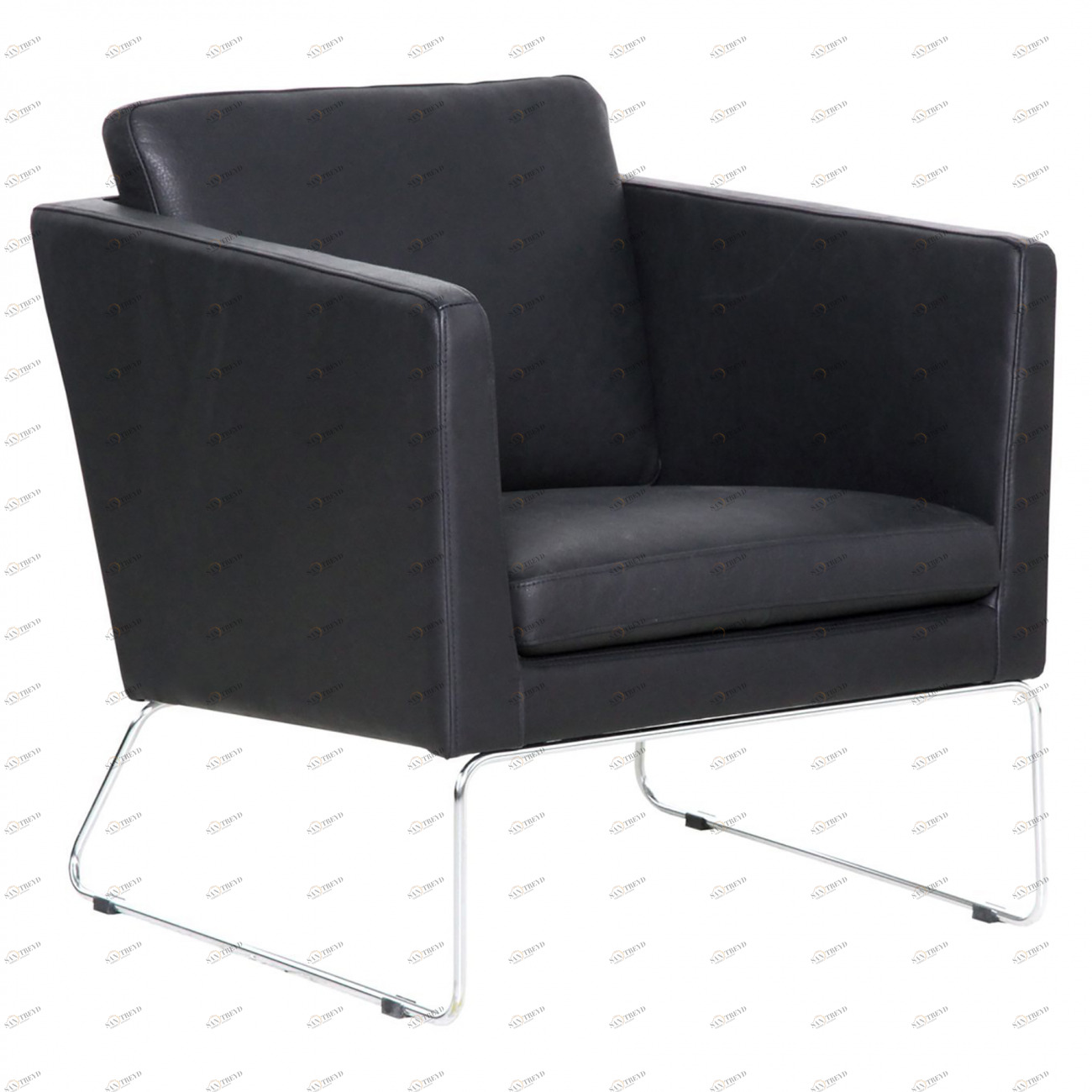 Кресло CLARK на стальной раме черное SITS CLARK 191936 Черный 