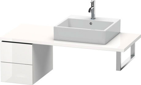 LC583504747 L-Cube Шкафчик для консоли Каменно-синий глянцевый лак Duravit - Вид №2