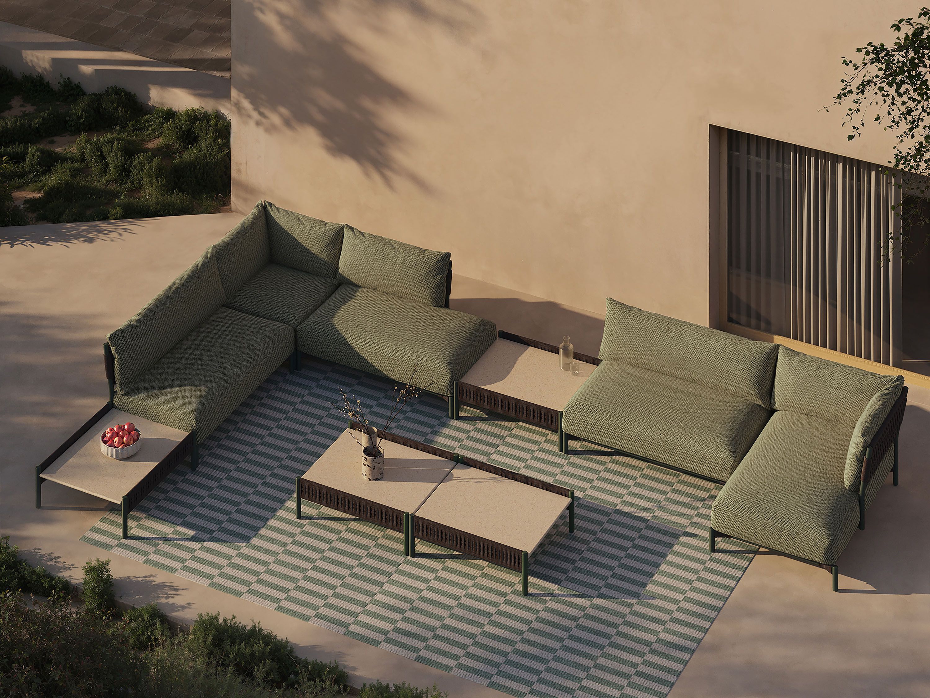 2-местный тканевый садовый диван Andreu World Brezal ARCH-00029985 - Вид №6