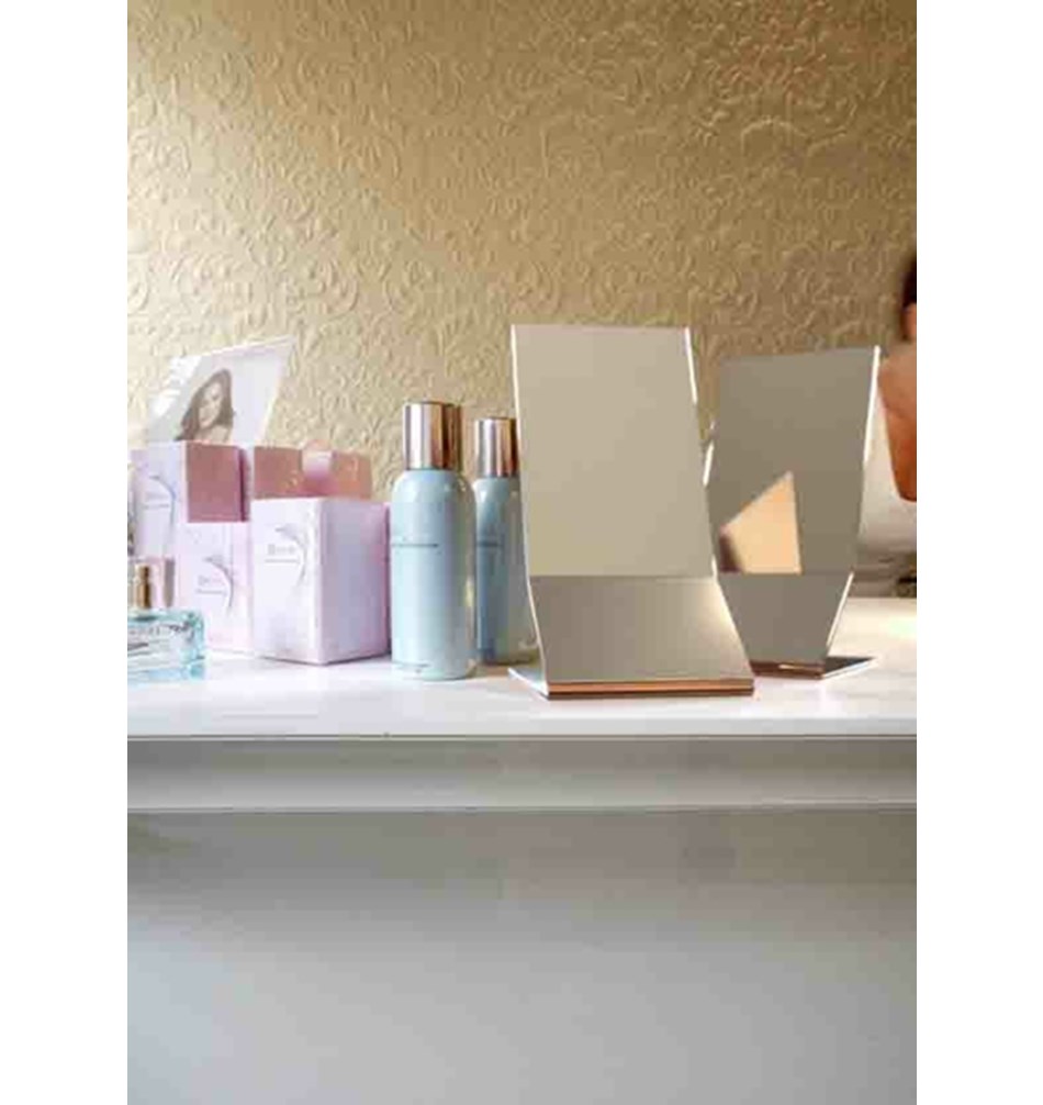 FROST Зеркало 4122, стол » золото Нержавеющая сталь Золото U4122-GO  - Вид №1