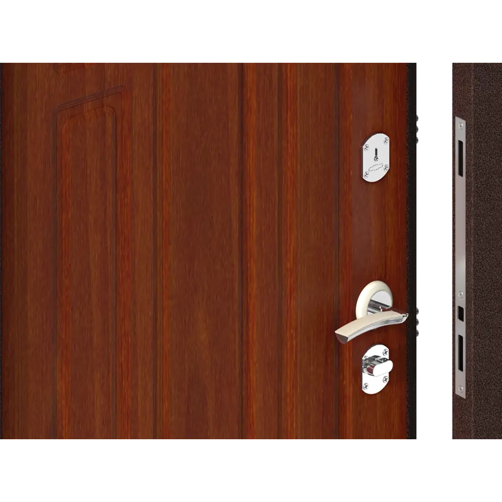 Дверь входная металлическая Оптим 88x205 см правая итальянский орех DOORHAN STLM-2085016 - Вид №2