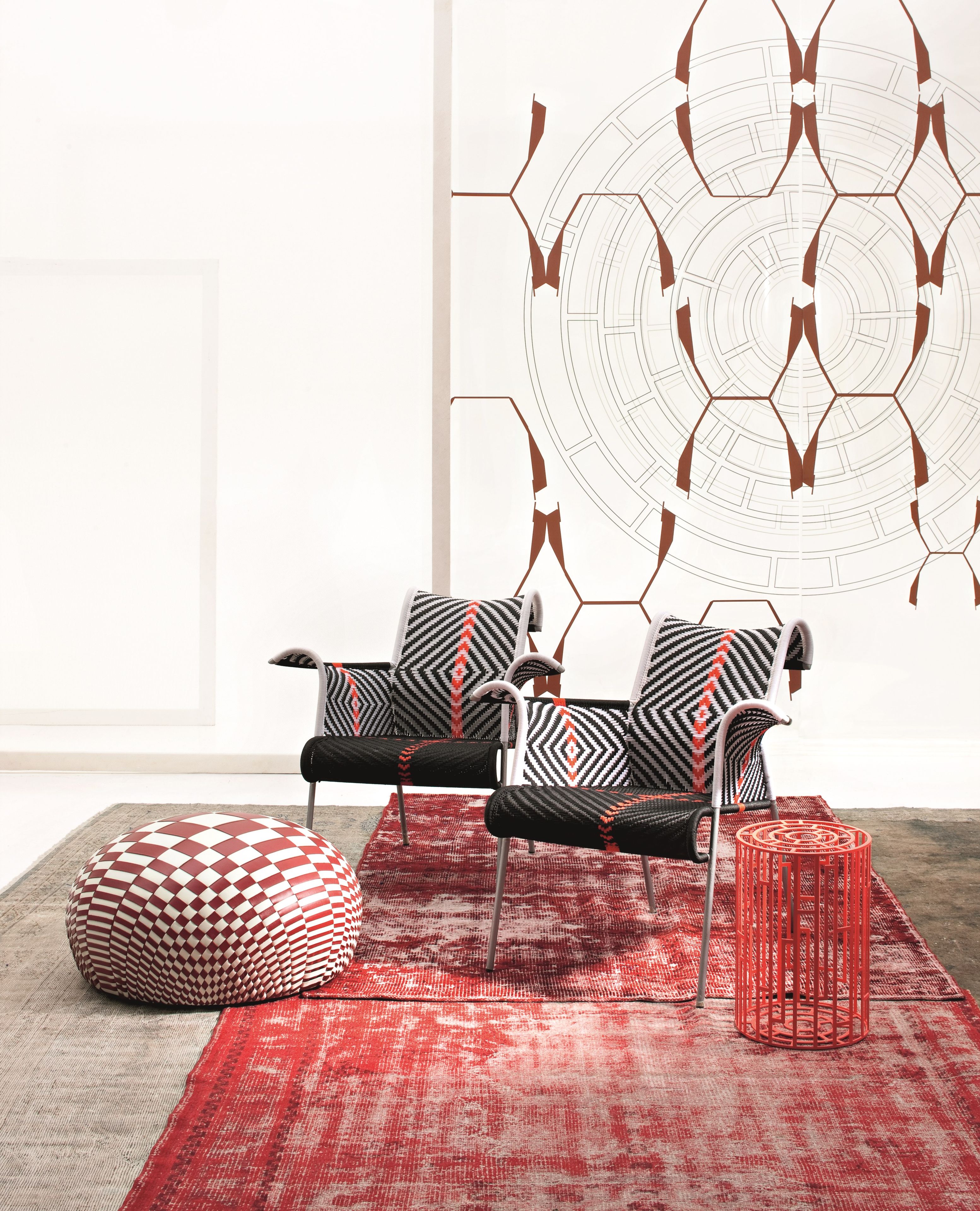 Круглый кожаный пуф MOROSO DEW ARCH-00009146 - Вид №1