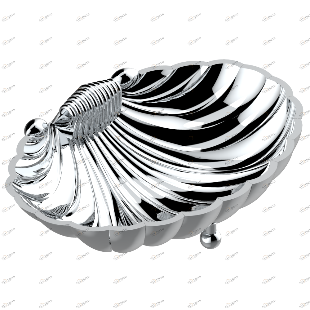 G00-548GM Мыльница-ракушка настольная (большой размер) Thg-paris прочие артикулы THG Хром G00-548GM CAT.A