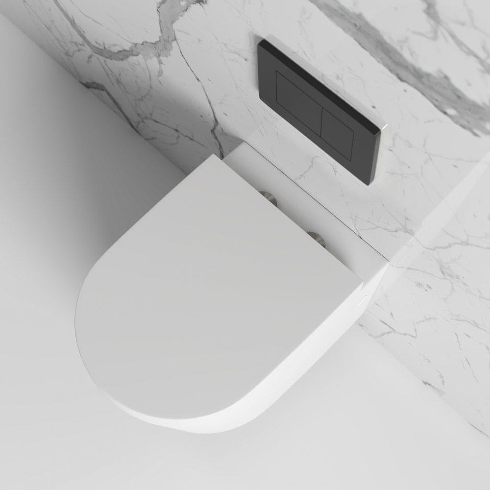 Керамический подвесной туалет с пластиной и сливной кассетой LUSSO без ARCH-00082135 - Вид №5