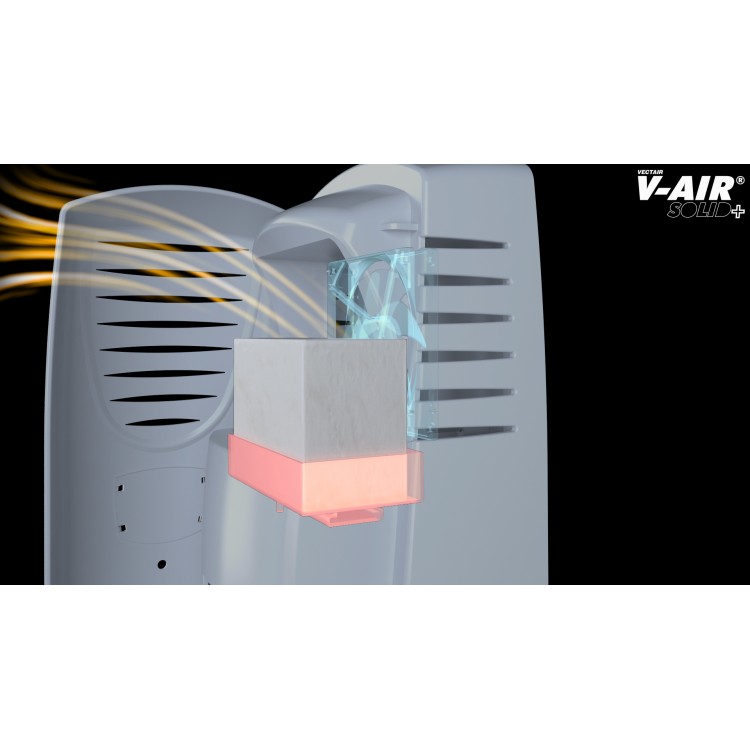 V-SOLIDP SWEET P VECTAIR SYSTEMS Профессиональный картридж ароматизатор воздуха V-Air Solid Plus Глициния со сладким горохом Черный (упаковка)  - Вид №4