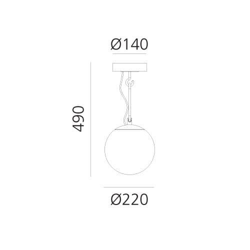 Выдувное стекло светодиодный потолочный светильник Artemide nh ARCH-00038643 - Вид №5