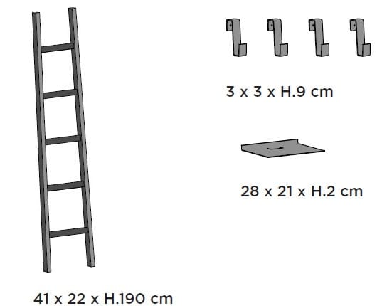 Вешалка для одежды / напольная лампа из массива дерева In Stock Mogg ARCH-00089413 - Вид №2